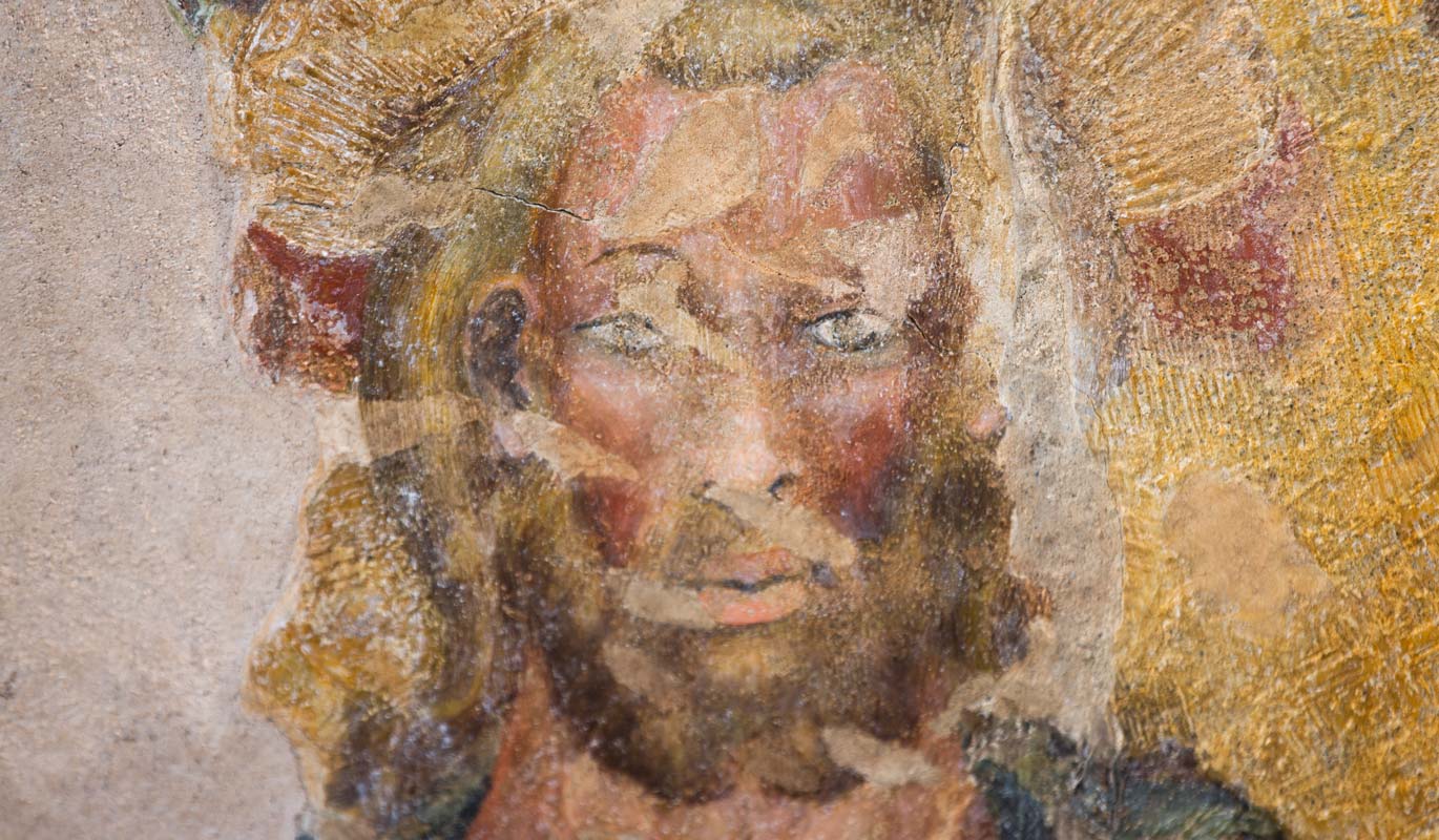 Teglio San Pietro dettaglio Cristo pantocratore